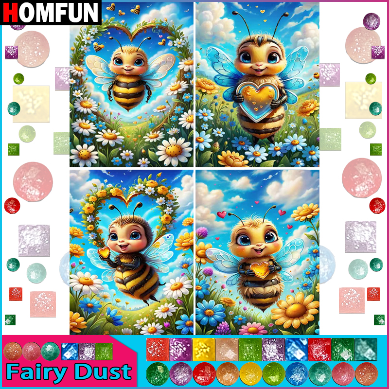 Embroidery Roll Pattern - HOMFUN Fairy Dust Diamond Painting Full
