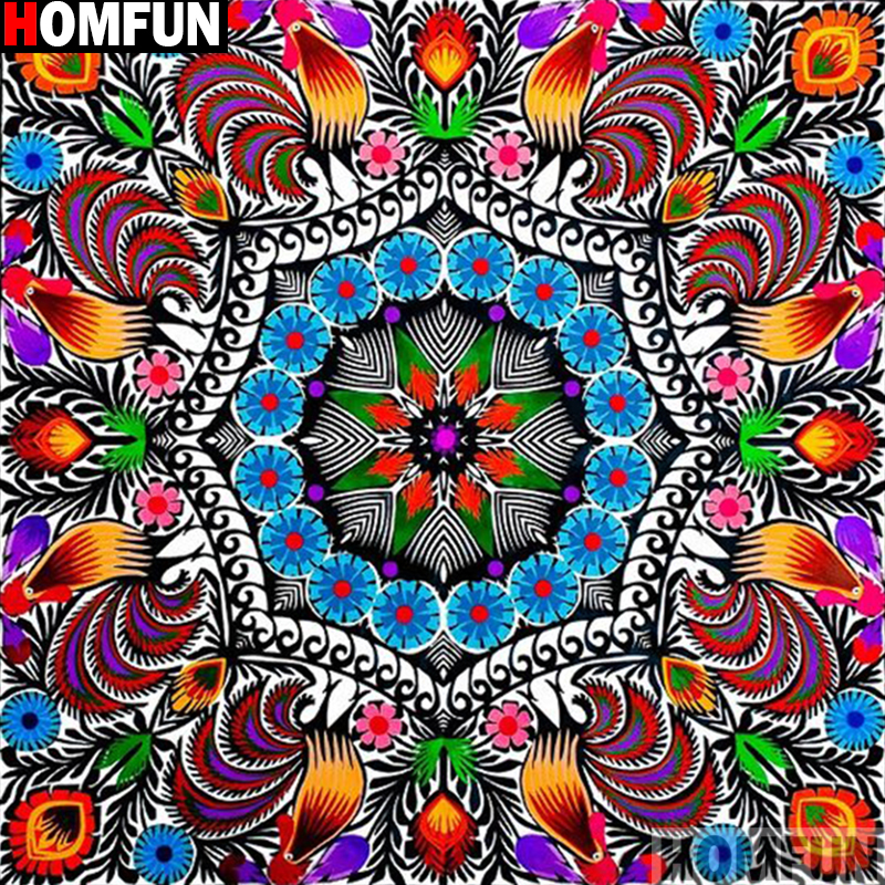 Embroidery Roll Pattern - HOMFUN Full Square/Round Drill 5D DIY