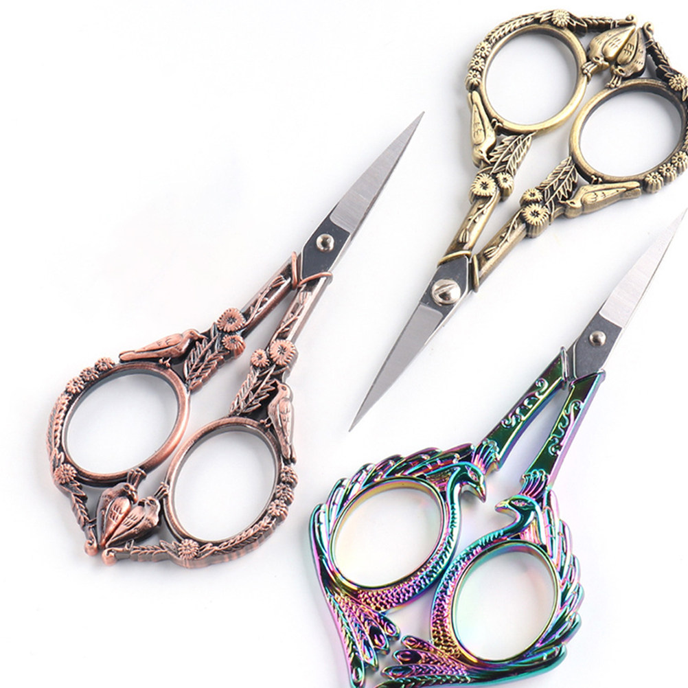 Embroidery Eyebrow - 1Pcs Stainless Steel Embroidery Scissors Bird