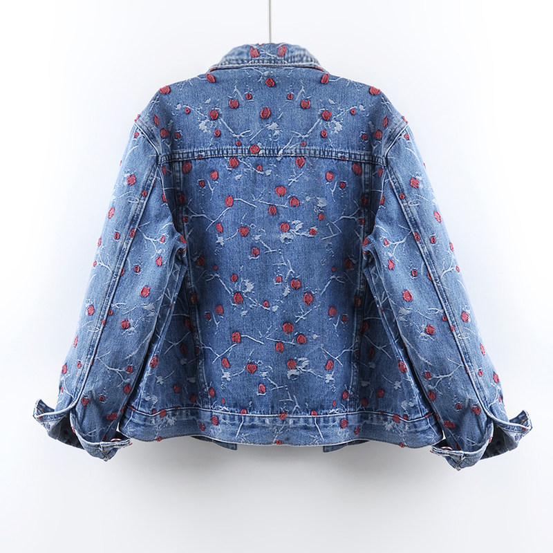 Vintage Embroidery Blue Loose  - Embroidery Jacket Jeans recensione e prezzo