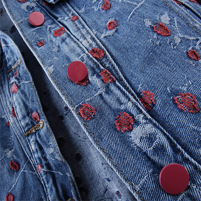 Vintage Embroidery Blue Loose  - Embroidery Jacket Jeans recensione e prezzo