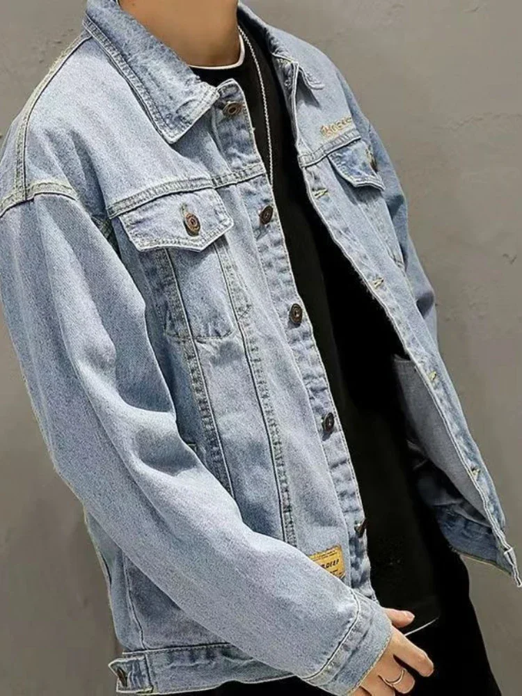 Denim Jackets Man Wide Shoulde - Embroidery Jacket Jeans recensione e prezzo