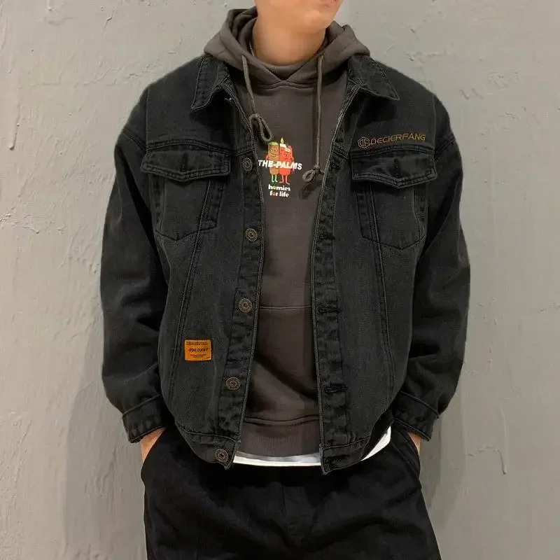 Denim Jackets Man Wide Shoulde - Embroidery Jacket Jeans recensione e prezzo