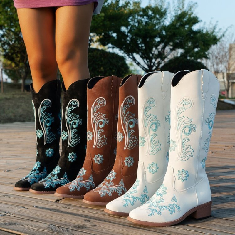 Retro Women Boot Fashion Women - Embroidery Ideas recensione e prezzo