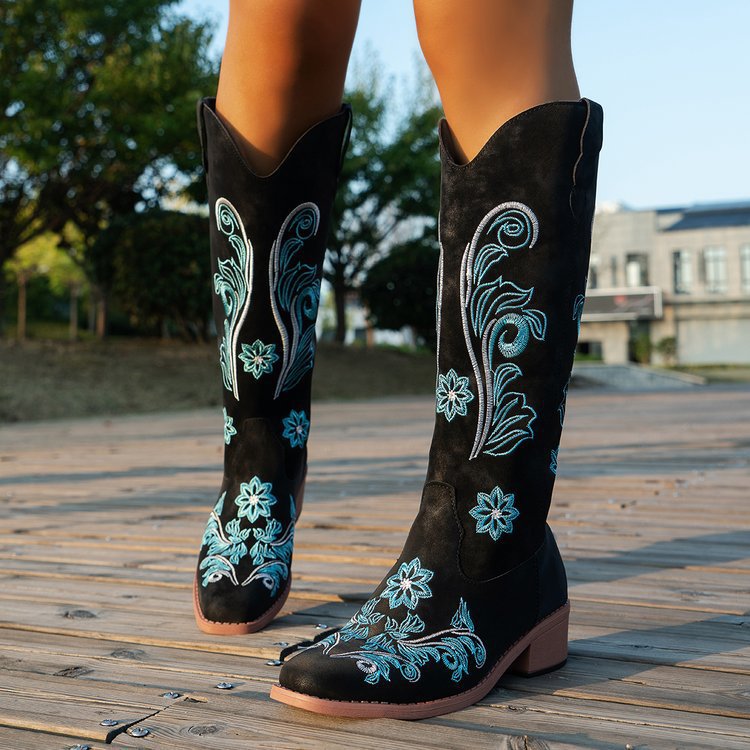 Retro Women Boot Fashion Women - Embroidery Ideas recensione e prezzo