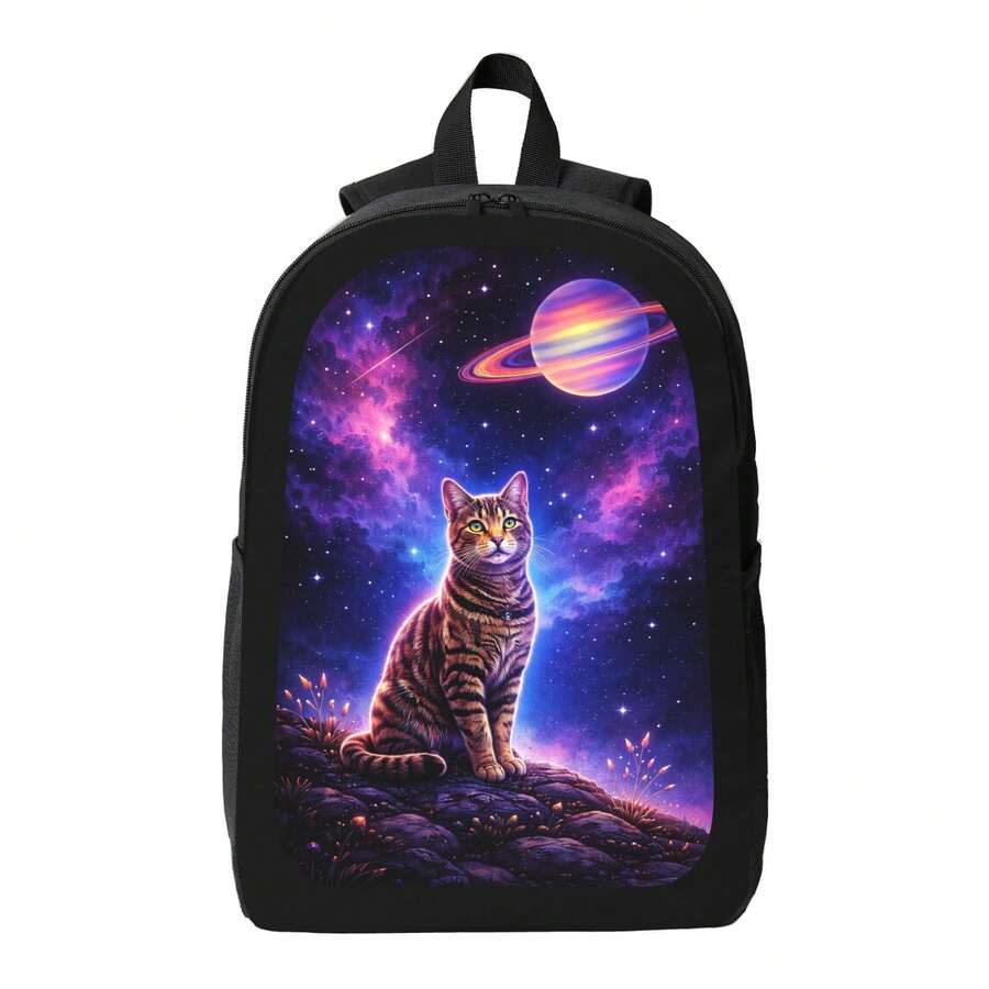 Starry Sky Cat Print Backpack  - Embroidery Cat recensione e prezzo