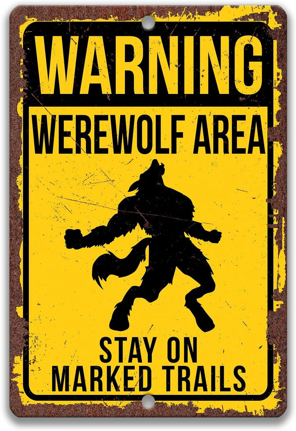 Werewolf Sign, Howling Metal T - Embroidery Wall Art recensione e prezzo