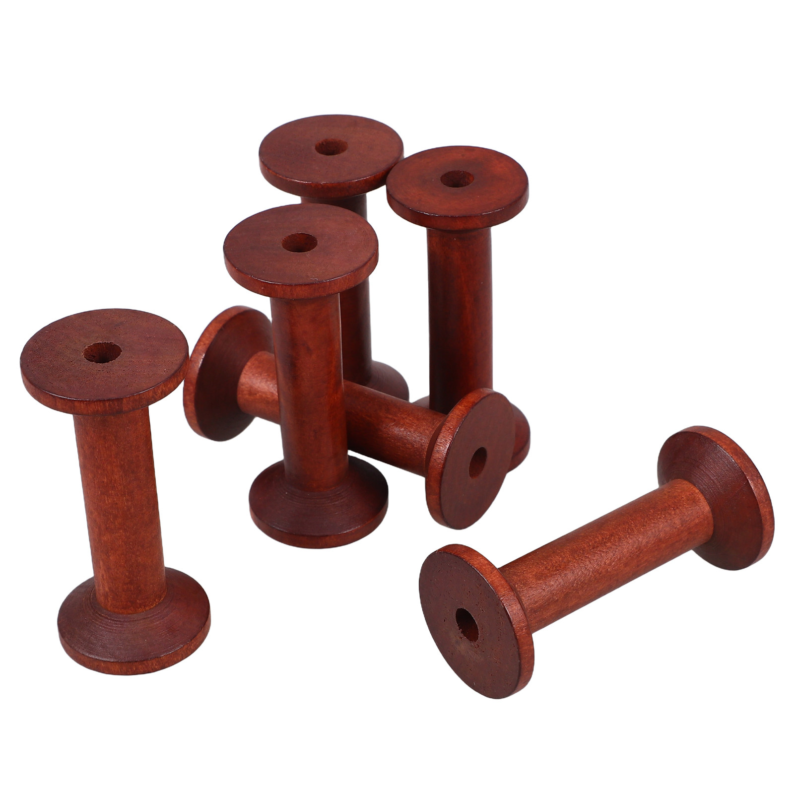 6Pcs Smooth Wood Thread Spools - Embroidery Thread recensione e prezzo