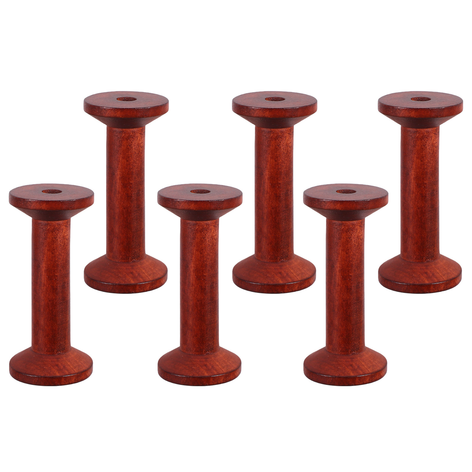6Pcs Smooth Wood Thread Spools - Embroidery Thread recensione e prezzo