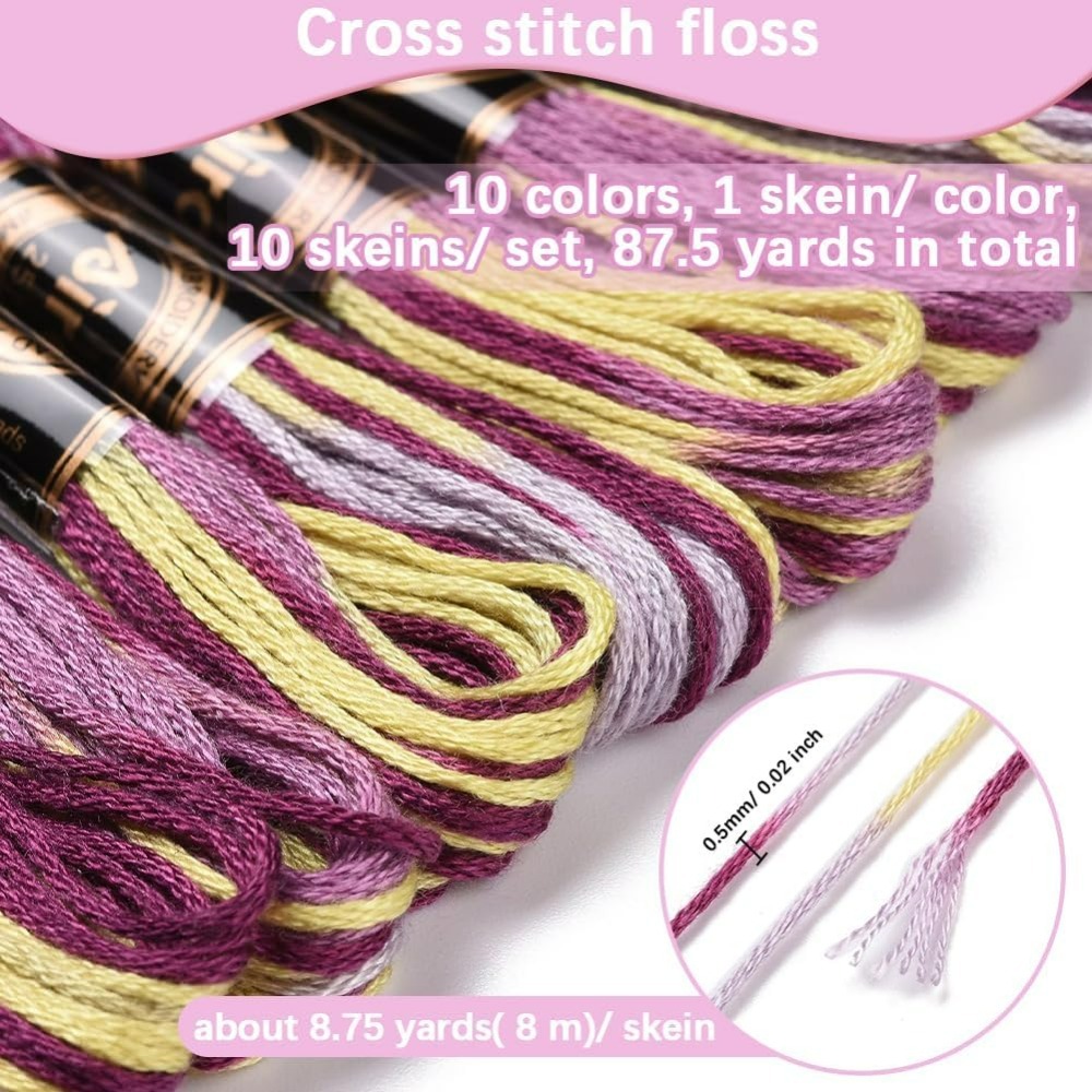 6 Strands Purple Variegated Em - Embroidery Thread recensione e prezzo
