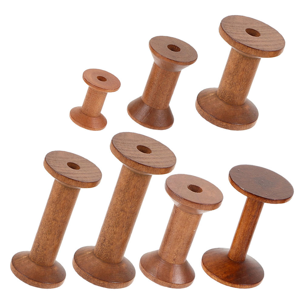 7Pcs Wooden Bobbins Set Space  - Embroidery Thread recensione e prezzo