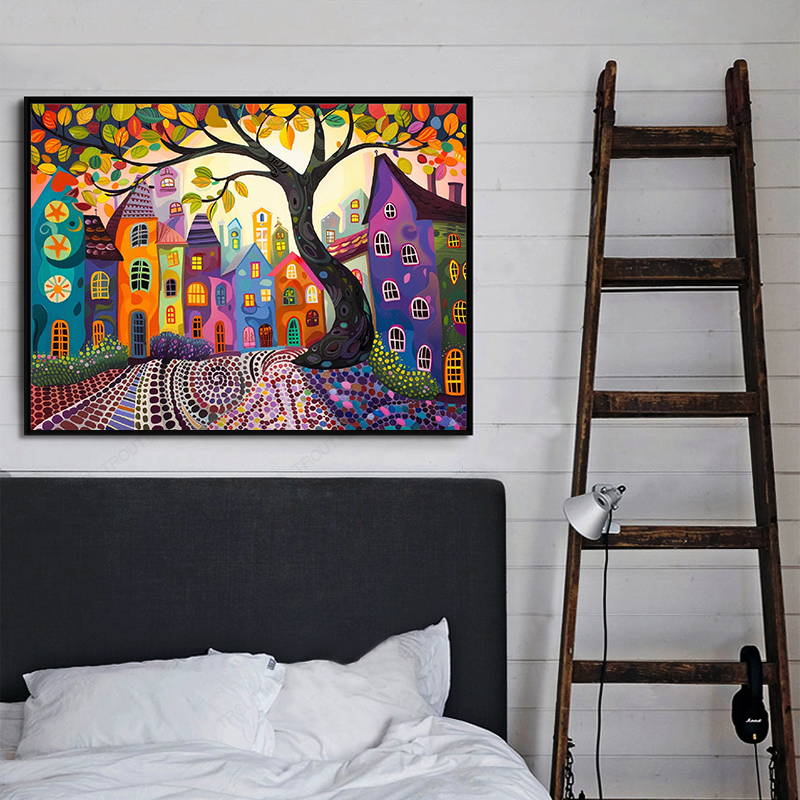 Frameless,Night View 5D Diamon - Embroidery Wall Art recensione e prezzo