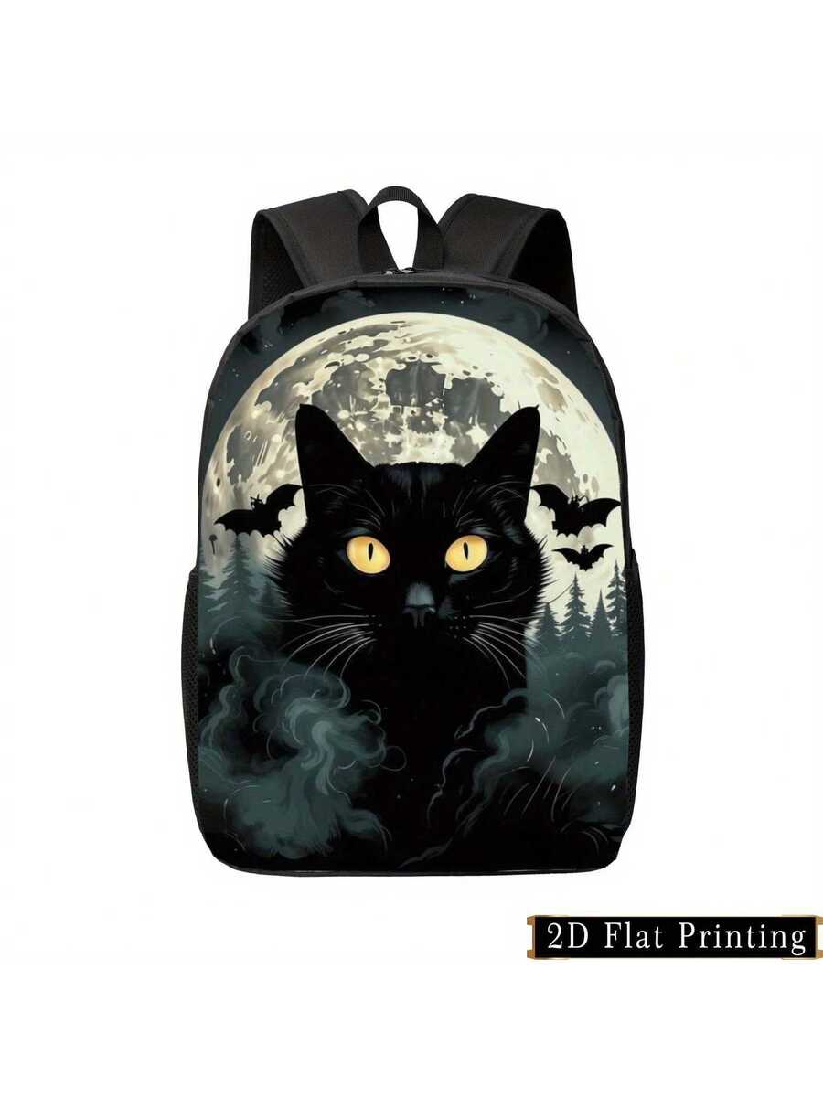 Black Cat Moonlit Forest Backp - Embroidery Cat recensione e prezzo