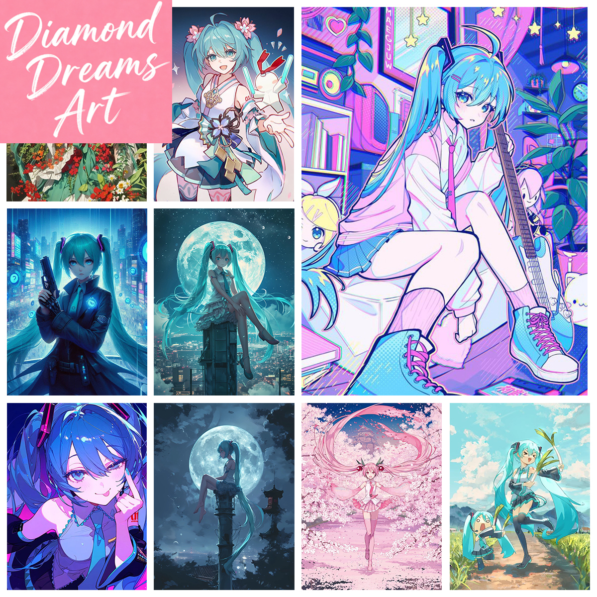 Frameless,Singer Miku DIY Diam - Embroidery Ideas recensione e prezzo
