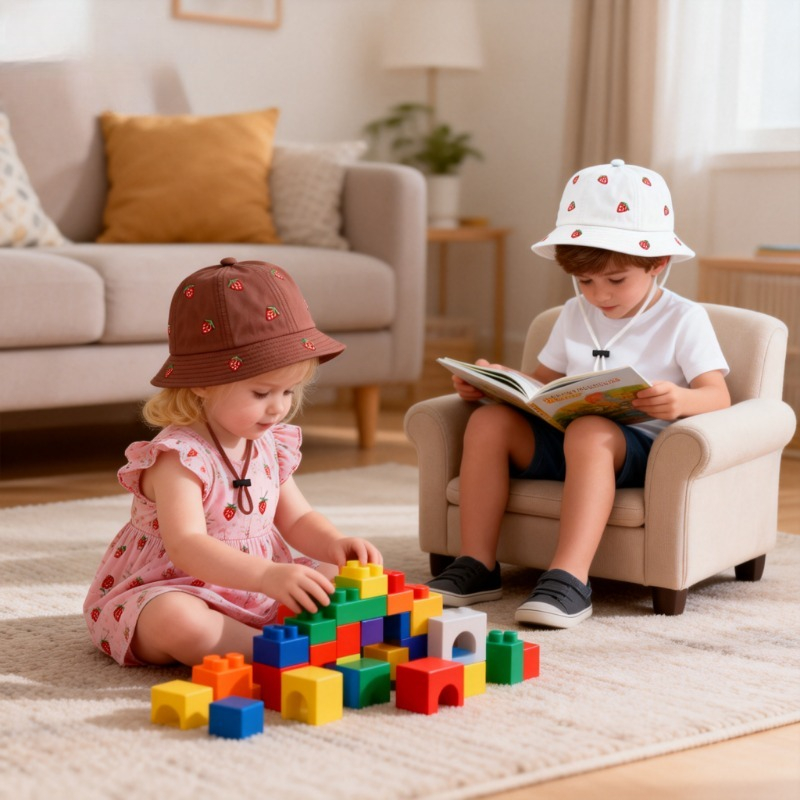 Girl Fisherman Hat with Strawb - Embroidery Cap recensione e prezzo