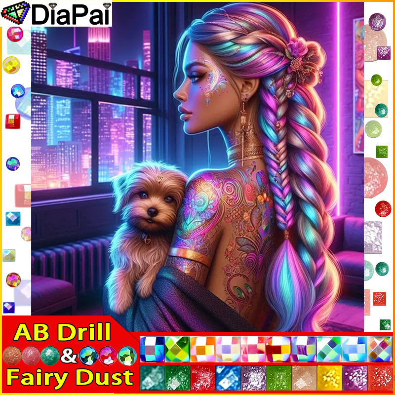 DIAPAI Fairy Dust AB Full Diam - Embroidery Roll Pattern recensione e prezzo