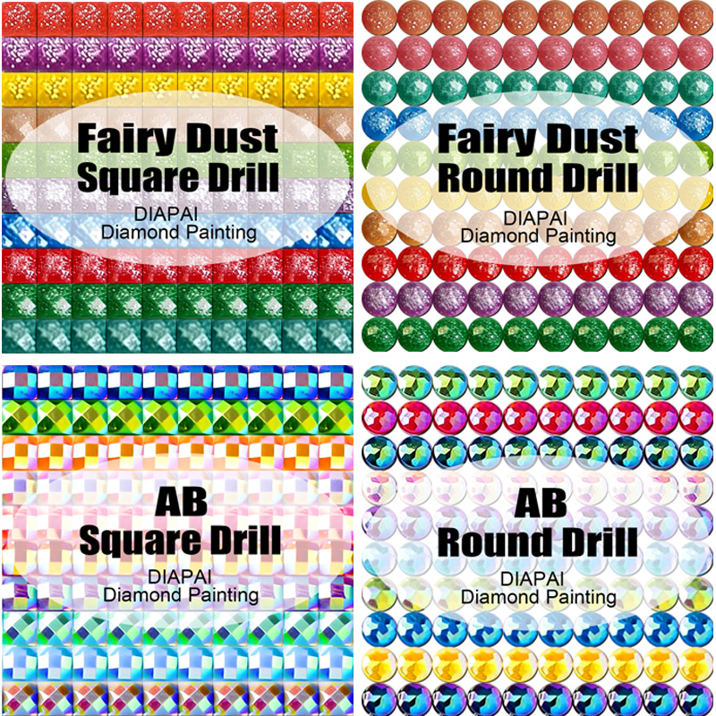 DIAPAI Fairy Dust AB Full Diam - Embroidery Roll Pattern recensione e prezzo