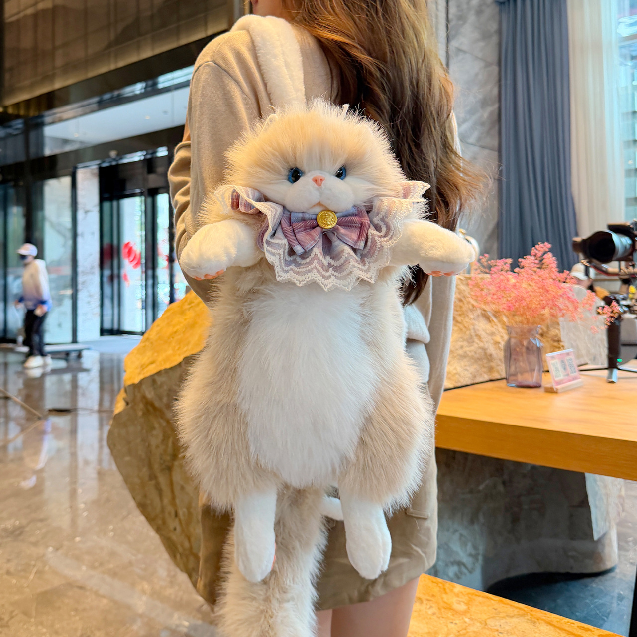 Cute Cat Shaped Backpacks Hara - Embroidery Cat recensione e prezzo