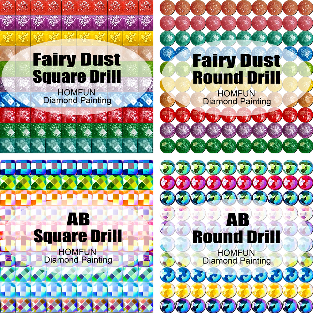 HOMFUN Fairy Dust Diamond Pain - Embroidery Roll Pattern recensione e prezzo