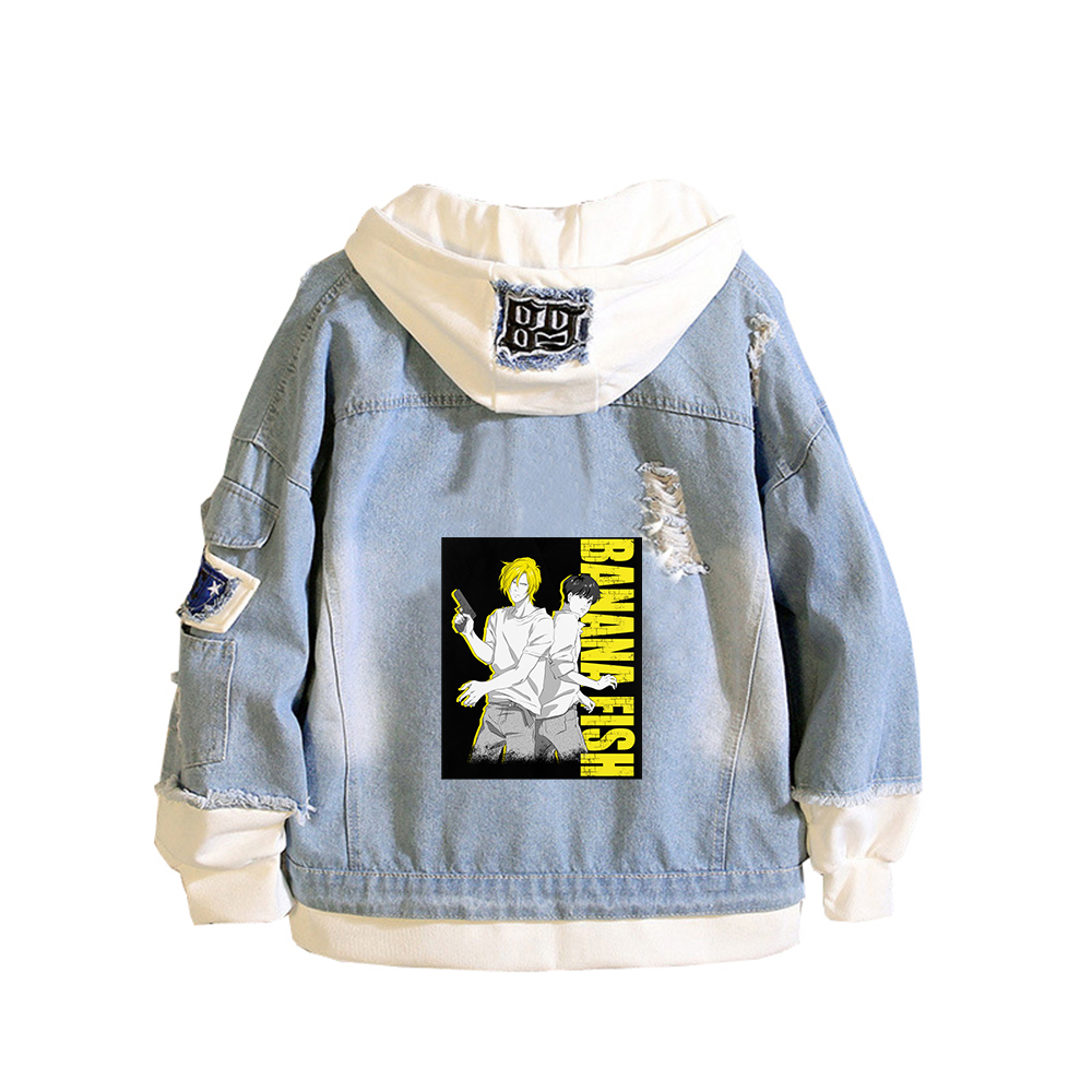 BANANA FISH Demin Jacket Anime - Embroidery Jacket Jeans recensione e prezzo
