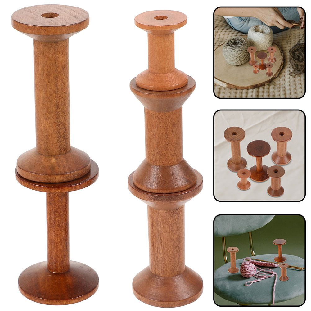 7Pcs Wood Spools Empty Thread  - Embroidery Thread recensione e prezzo