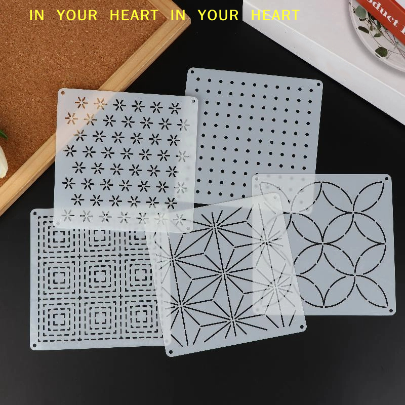 DIY Geometric Patchwork Stenci - Embroidery Handicraft recensione e prezzo