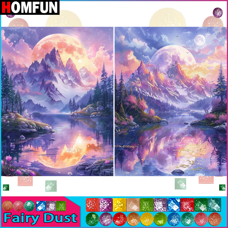 HOMFUN Fairy Dust Diamond Embr - Embroidery Roll Pattern recensione e prezzo
