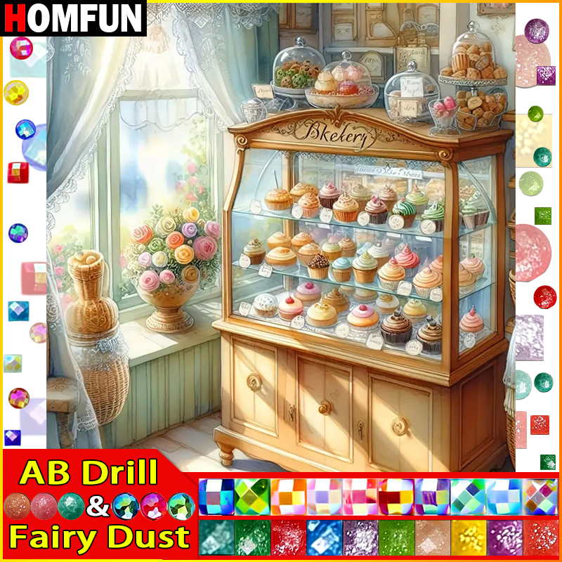 HOMFUN Fairy Dust AB Full Diam - Embroidery Roll Pattern recensione e prezzo