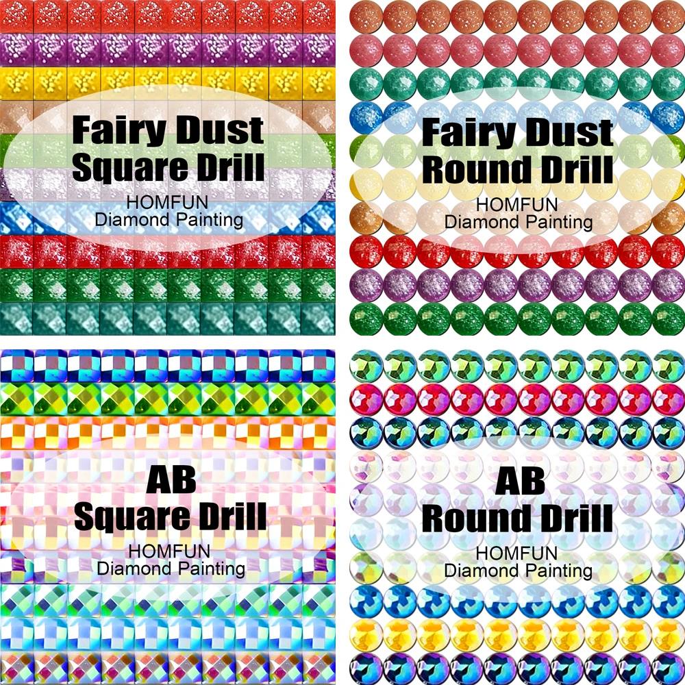 HOMFUN Fairy Dust AB Full Diam - Embroidery Roll Pattern recensione e prezzo