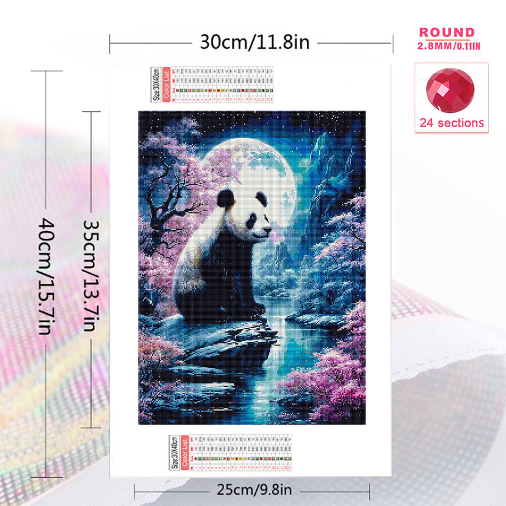 1PC frameless   Panda Diamond  - Embroidery Wall Art recensione e prezzo