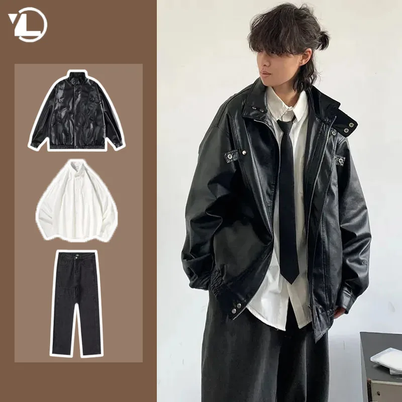 Retro 3-piece Set Men Women Lo - Embroidery Jacket Jeans recensione e prezzo