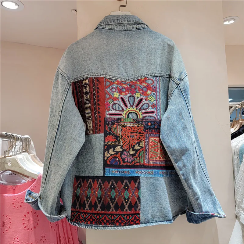 Vintage Blue Embroidery Splice - Embroidery Jacket Jeans recensione e prezzo