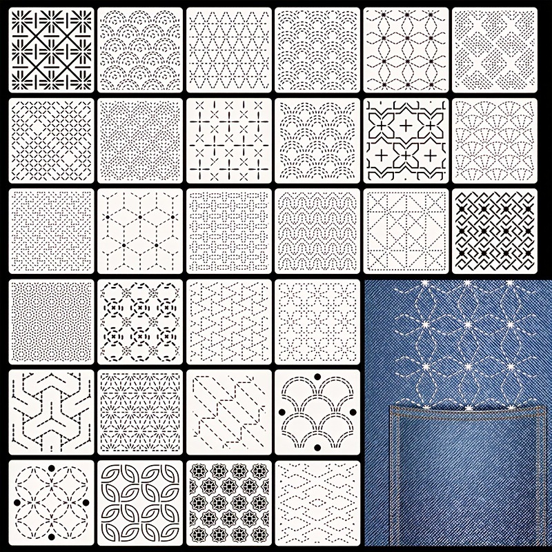 30Pcs Embroidery Templates DIY - Embroidery Ideas recensione e prezzo
