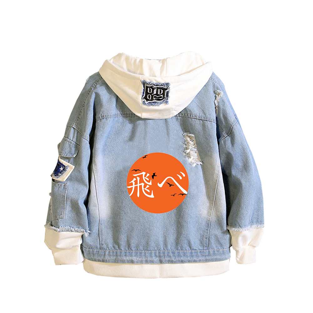Haikyuu Karasuno VBC Print Wom - Embroidery Jacket Jeans recensione e prezzo