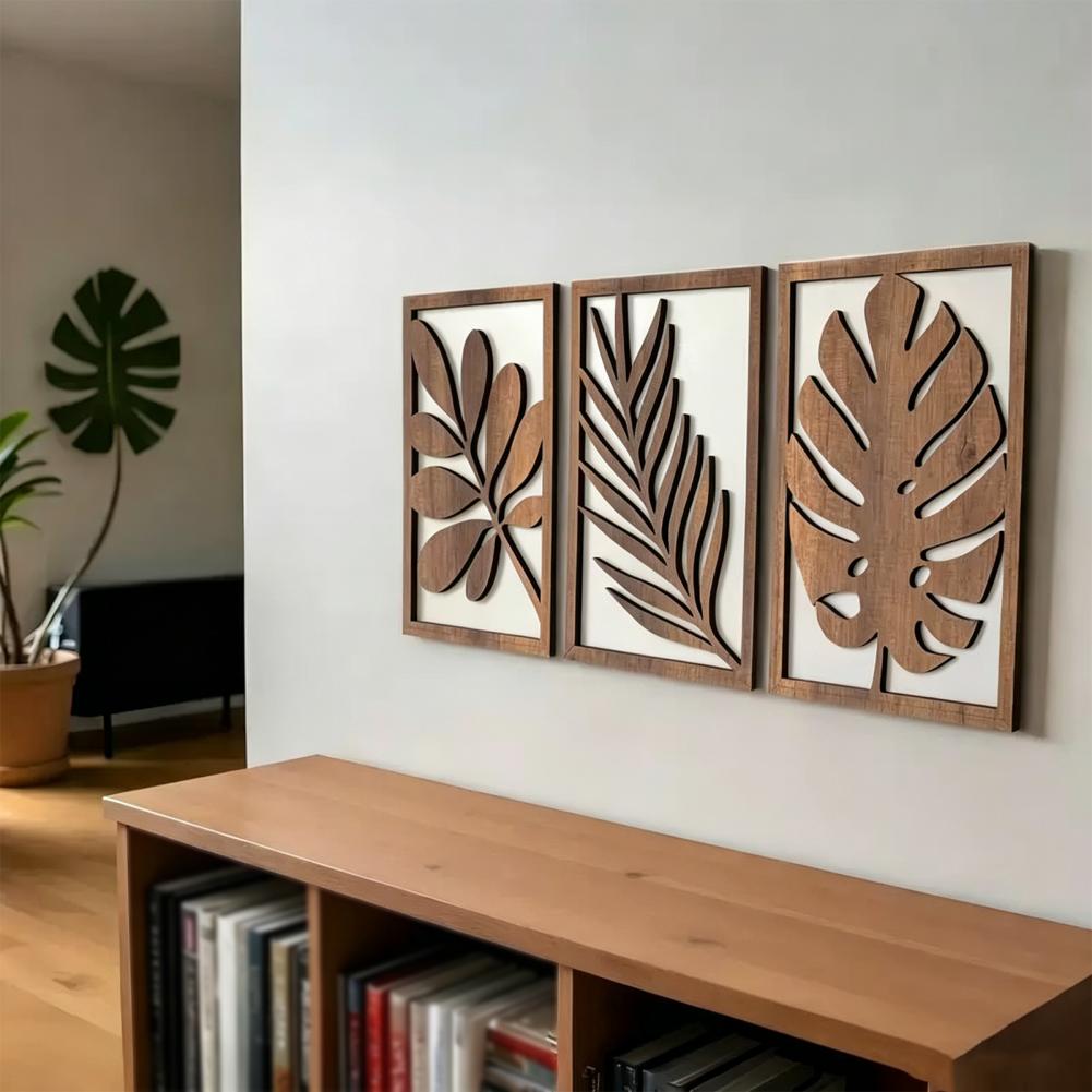 3 Pcs Nordic Style Wood Decor  - Embroidery Wall Art recensione e prezzo