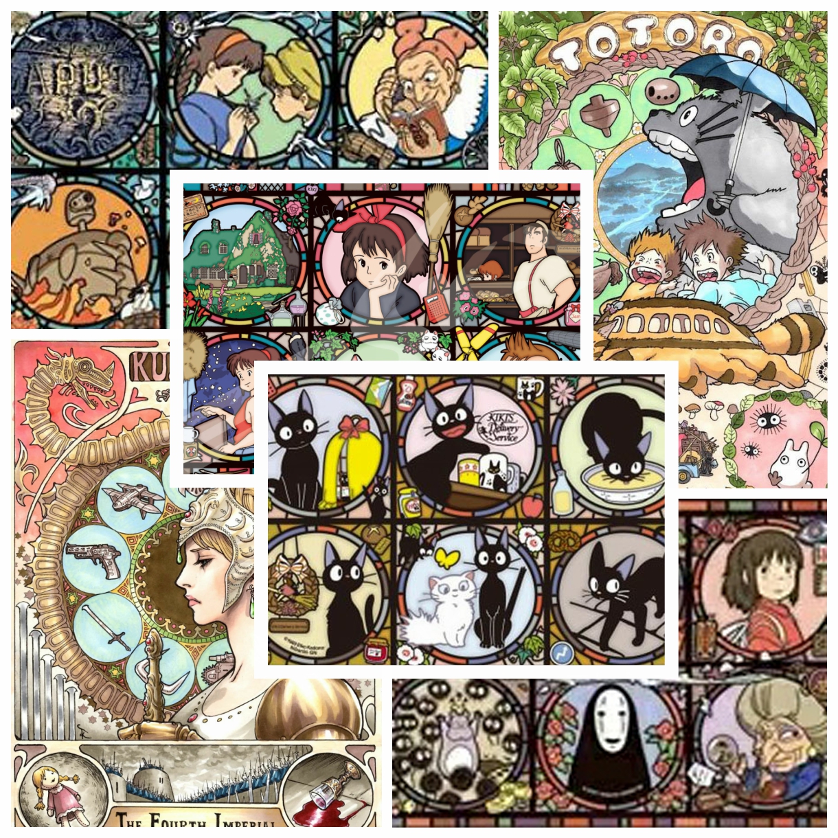 Japanese Cat Anime Art Pattern - Embroidery Roll Pattern recensione e prezzo
