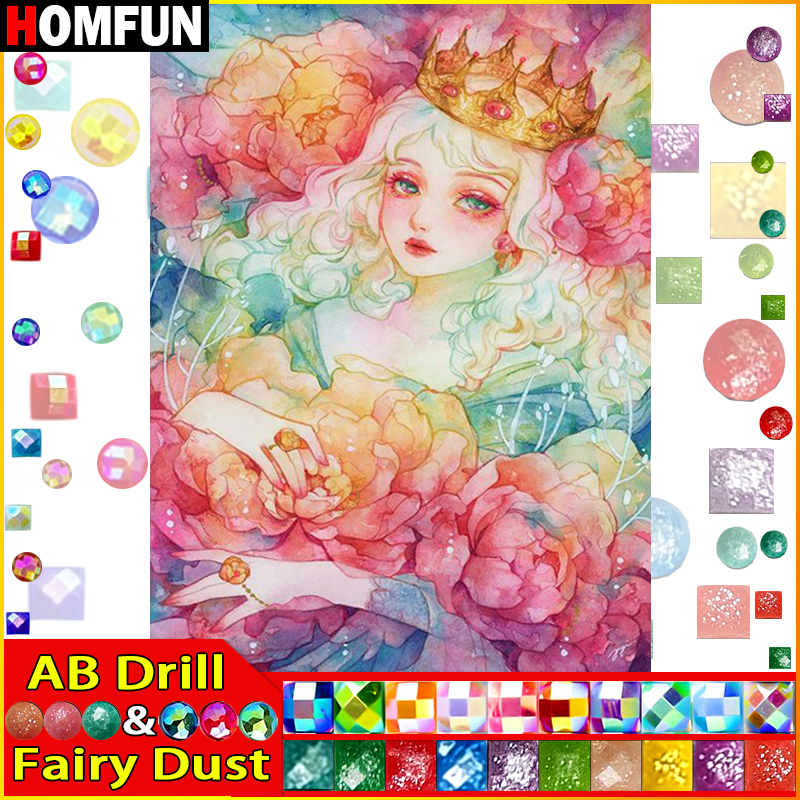 HOMFUN Fairy Dust AB Diamond E - Embroidery Roll Pattern recensione e prezzo