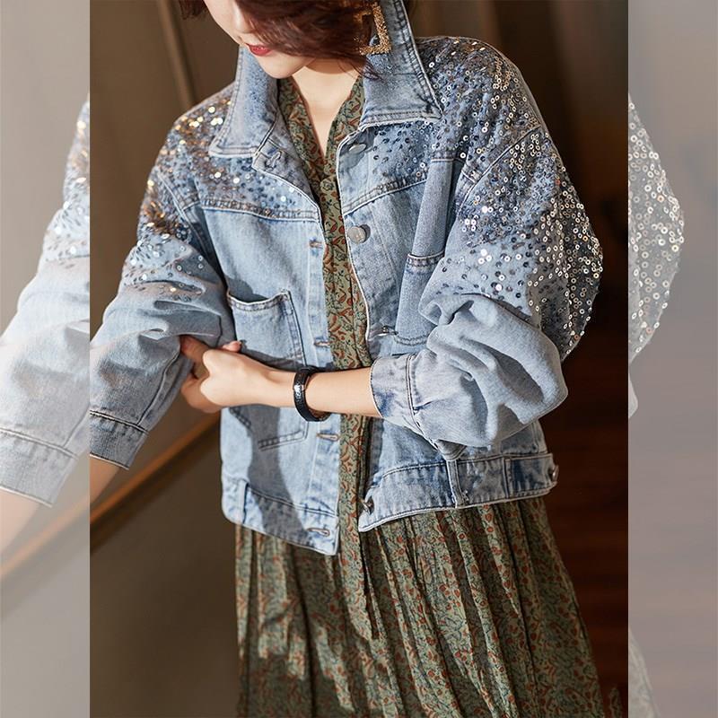Bling Women Denim Jacket 2026  - Embroidery Jacket Jeans recensione e prezzo