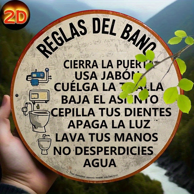 2D Flat, 1pc Spanish Bathroom  - Embroidery Wall Art recensione e prezzo