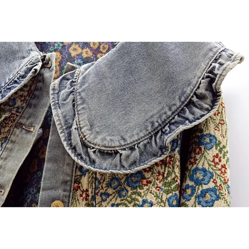 Ruffles Embroidery Jacquard Pe - Embroidery Jacket Jeans recensione e prezzo