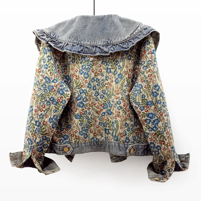 Ruffles Embroidery Jacquard Pe - Embroidery Jacket Jeans recensione e prezzo