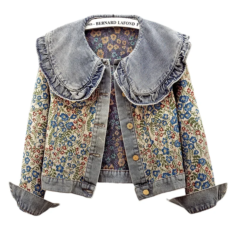 Ruffles Embroidery Jacquard Pe - Embroidery Jacket Jeans recensione e prezzo