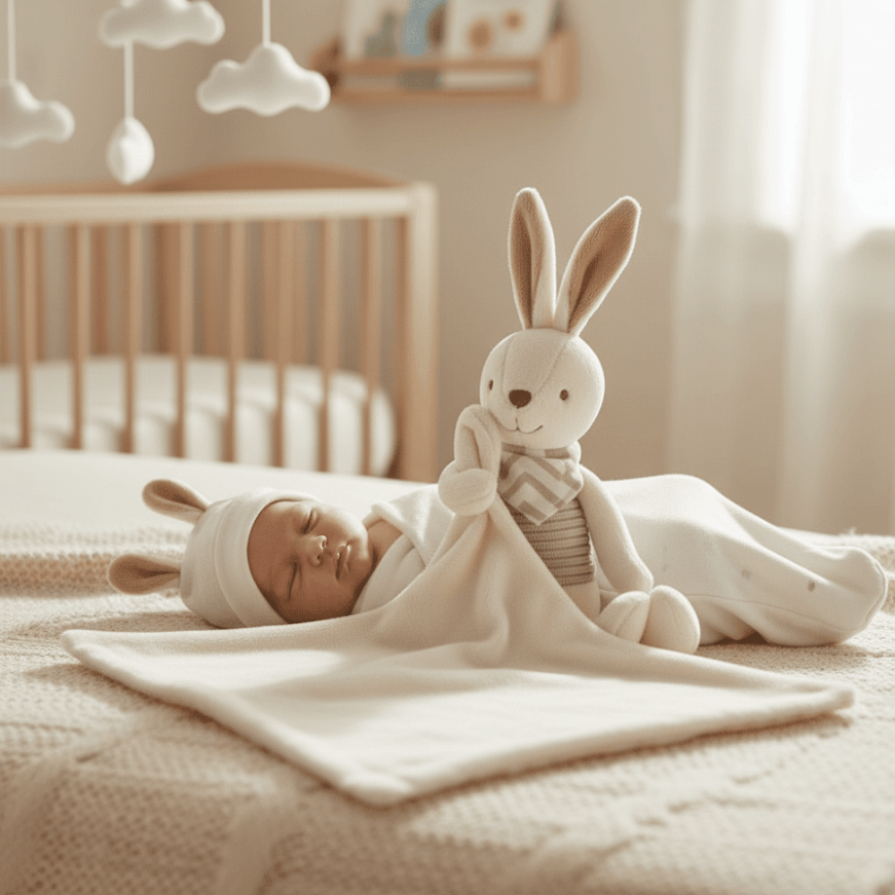 Square Shape Baby Rabbit Comfo - Embroidery Rabbit recensione e prezzo