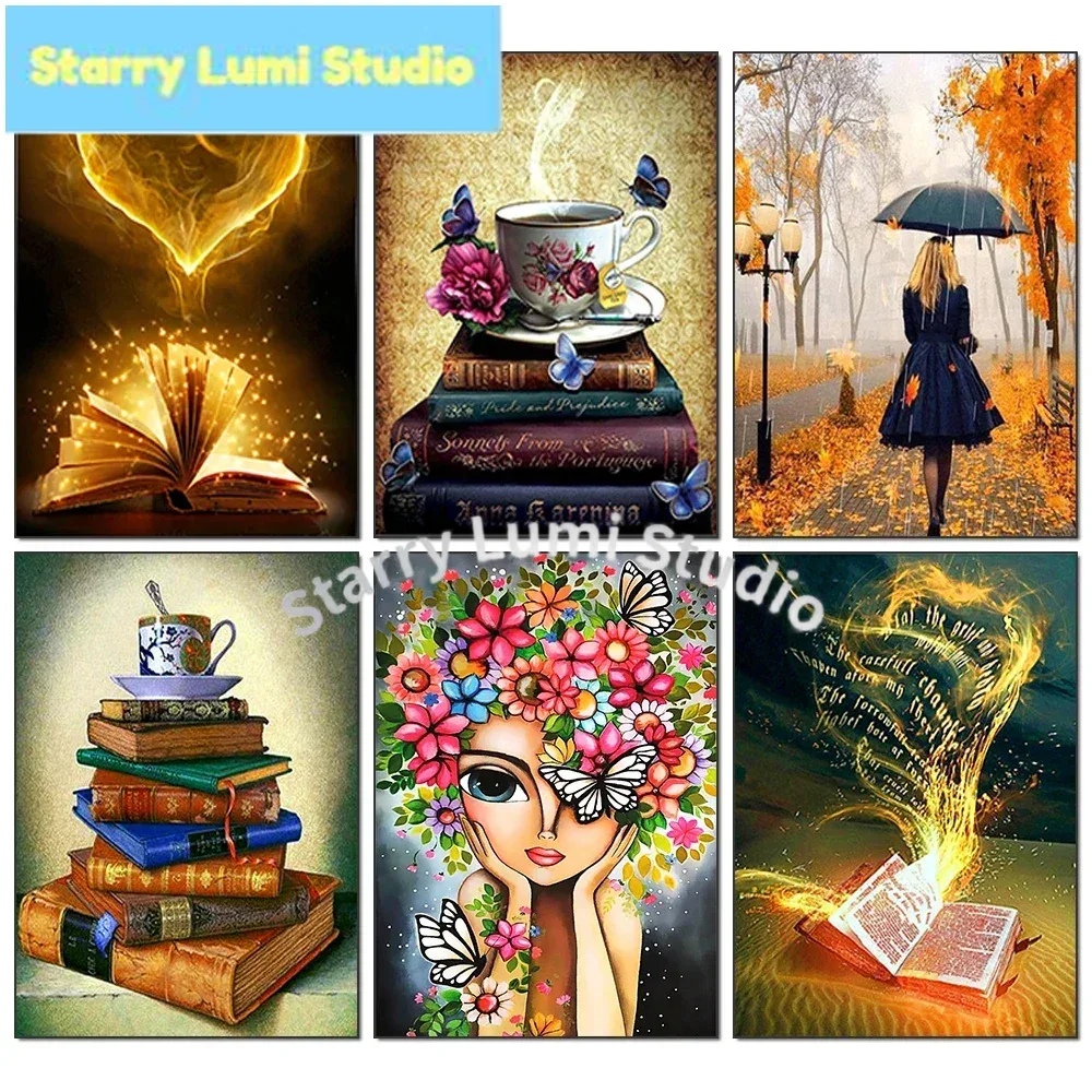 5D Diamond Painting Book Coffe - Embroidery Wall Art recensione e prezzo