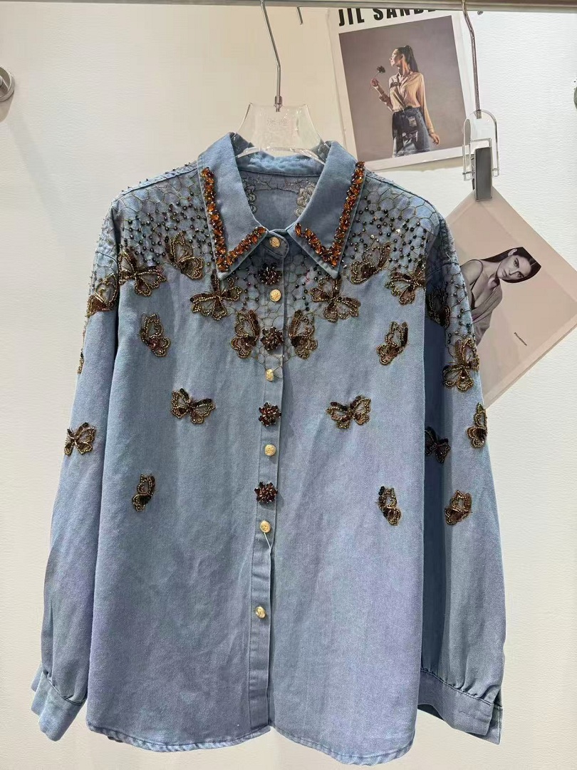 Luxury Style Denim Jacket For  - Embroidery Jacket Jeans recensione e prezzo