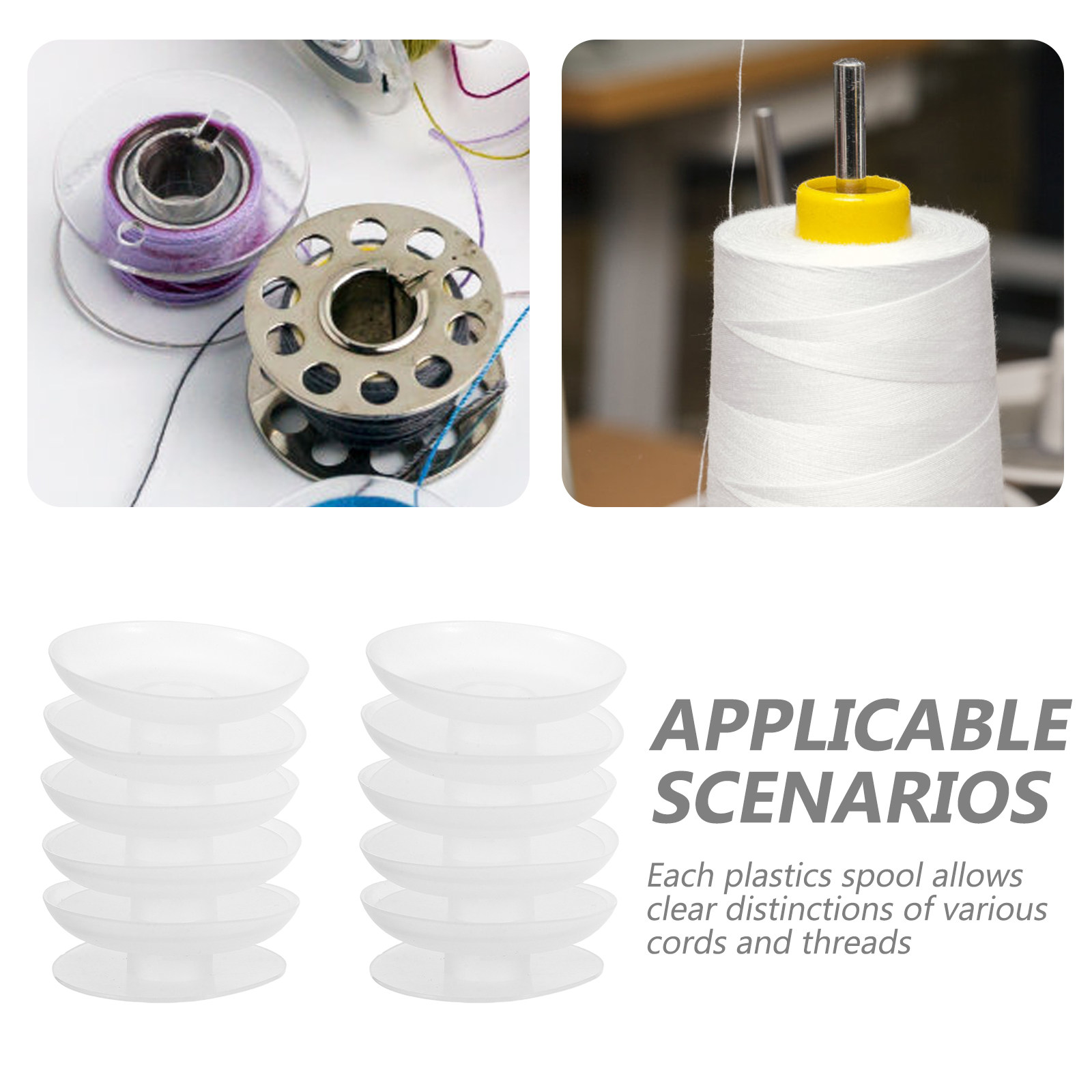 10Pcs Plastic Ribbon Spools Co - Embroidery Thread recensione e prezzo