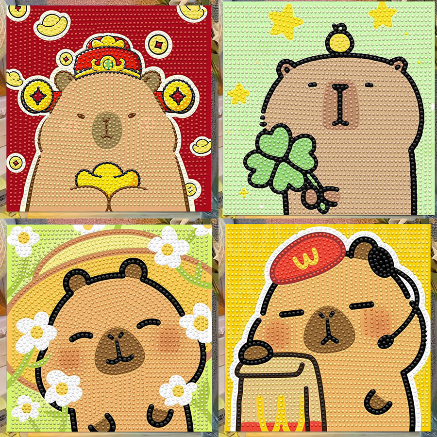 Cartoon Capibala Crystal Diamo - Embroidery Ideas recensione e prezzo