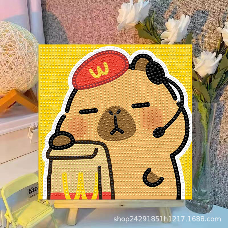 Cartoon Capibala Crystal Diamo - Embroidery Ideas recensione e prezzo