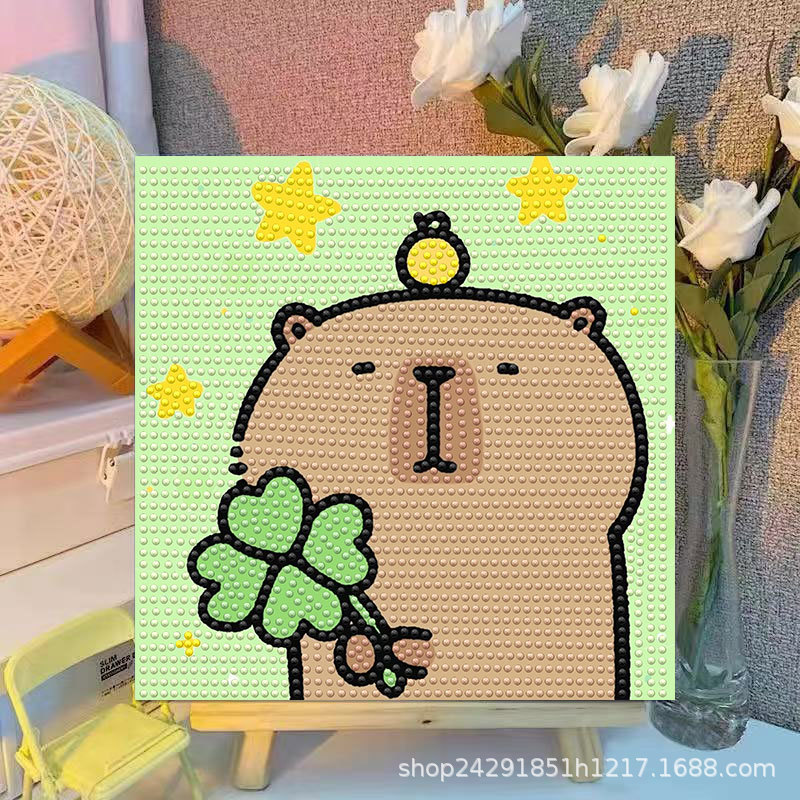 Cartoon Capibala Crystal Diamo - Embroidery Ideas recensione e prezzo