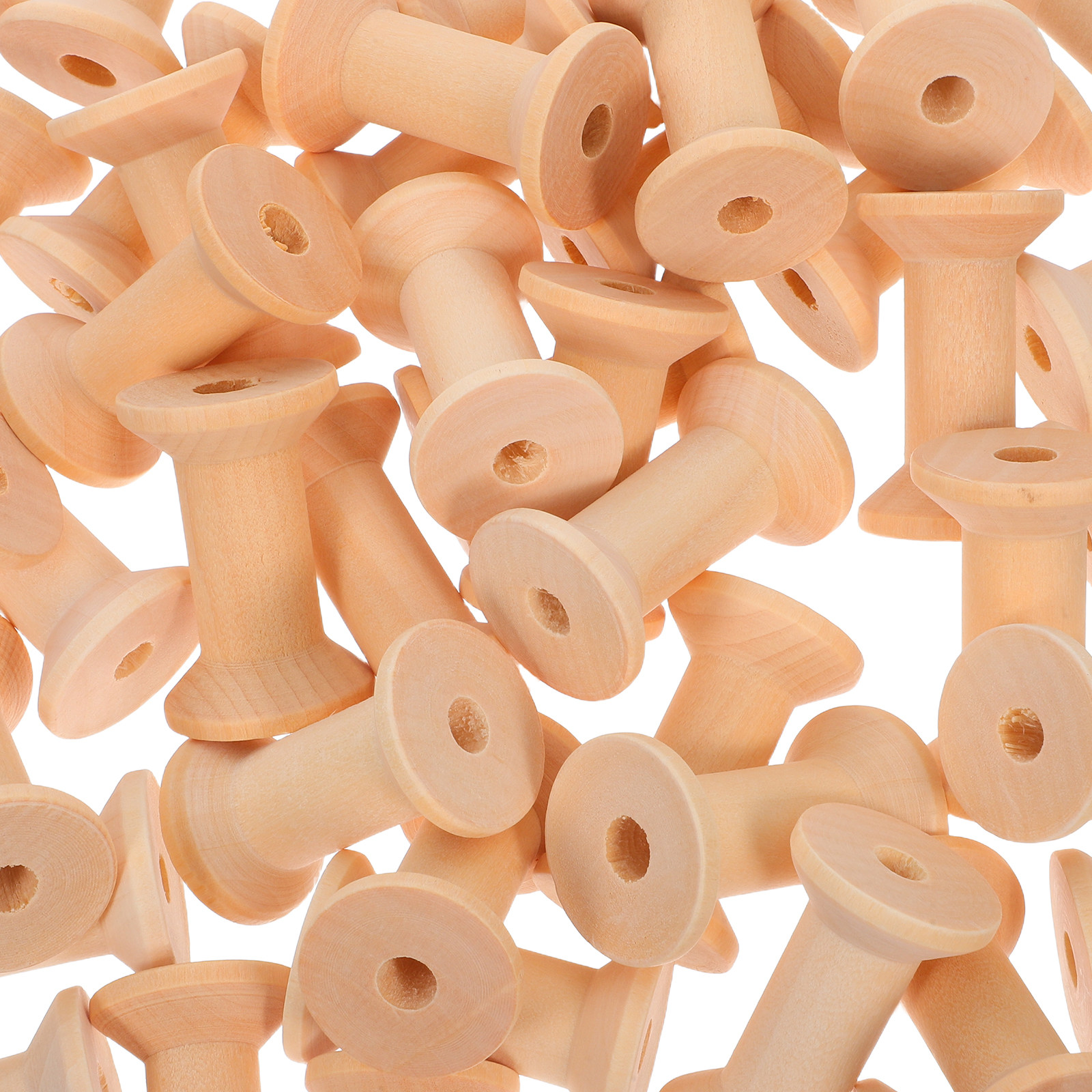 50Pcs Natural Wood Spools Unpa - Embroidery Thread recensione e prezzo